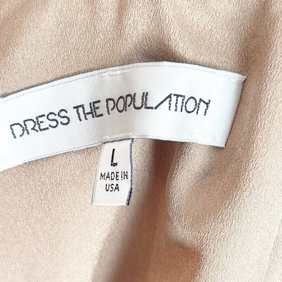 Dress The Population Brigitte Chevron Lace Romper Black White Size L - Picture 11 of 11